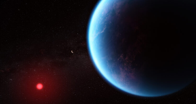 Conceptbeeld exoplaneet K2-18b