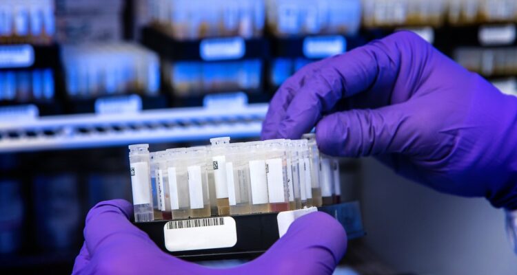 DNA-monster in een laboratorium